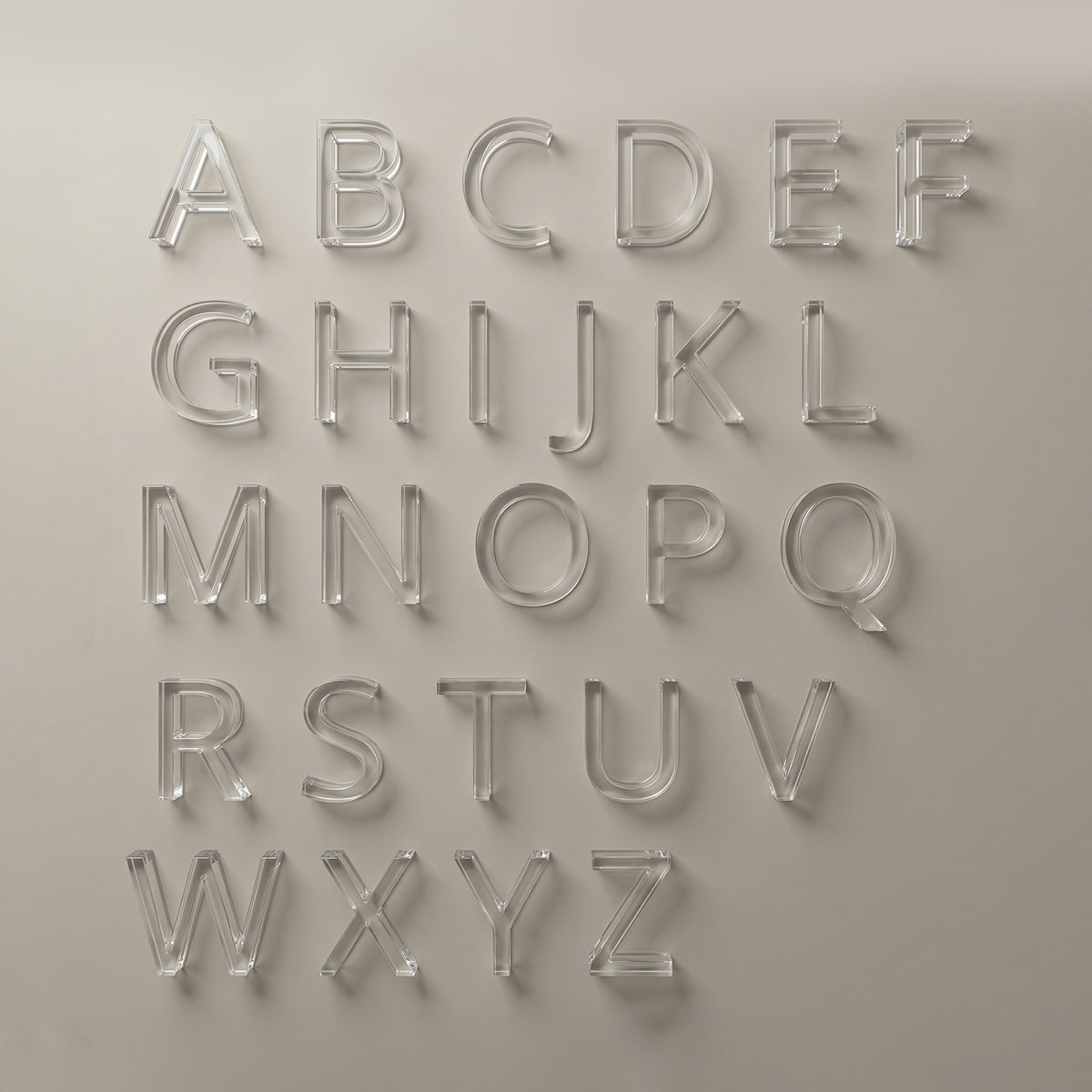 Letras Acrílico Cristal