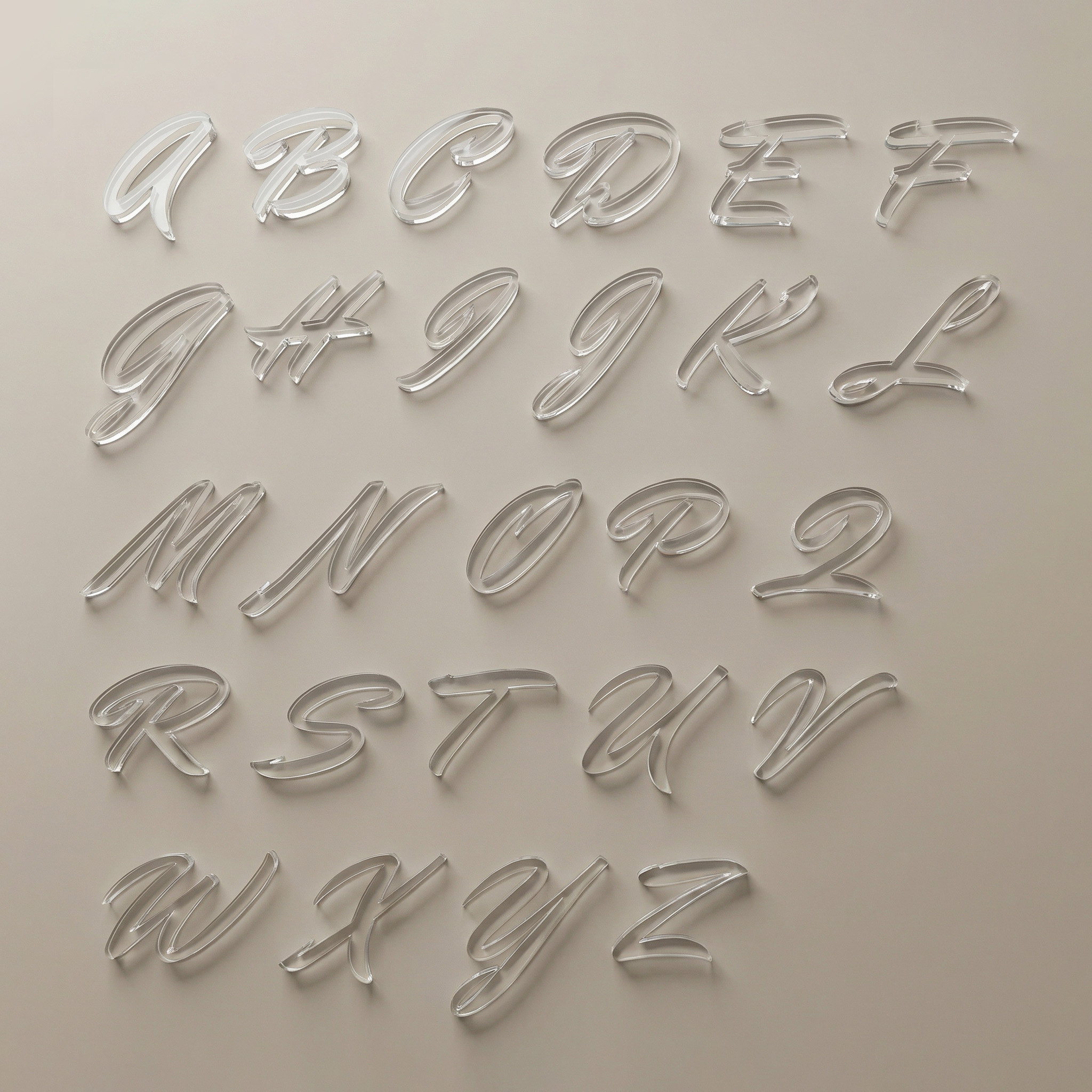 Letras Acrílico Cristal